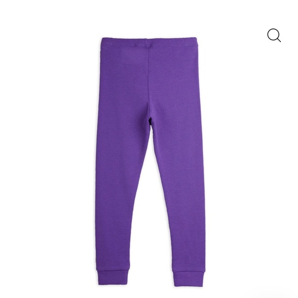 Mini Rodini Vibrant Purple Kids Leggings - Picture 3 of 4